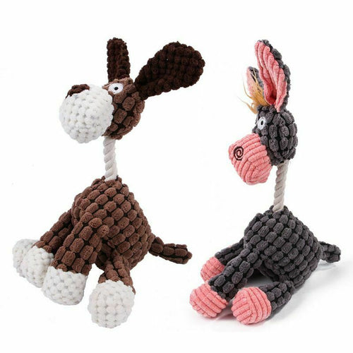 Corduroy Squeaky Dog Toy