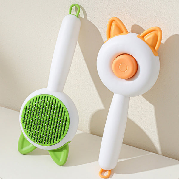 Self-Cleaning Slicker Brush
