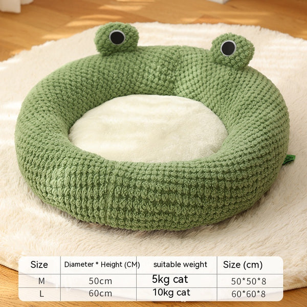 Frog Plush Pet Bed