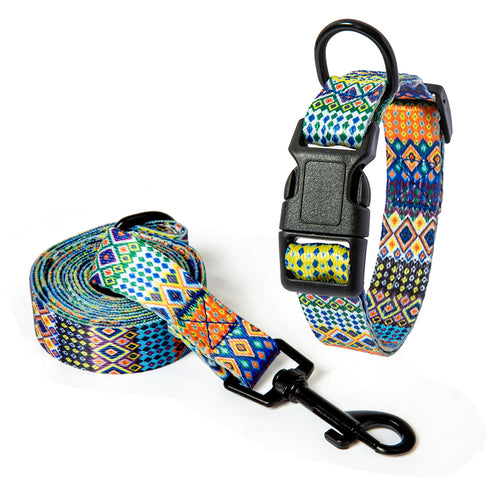Boho Pattern Dog Collar