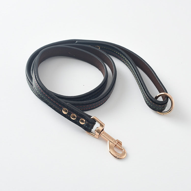Faux Leather Collar and Leash